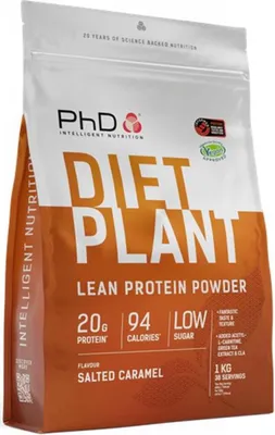 Produktbild von PhD Diet Plant Protein (1000g) Salted Caramel - Eiweiße - Veganes Eiweiß