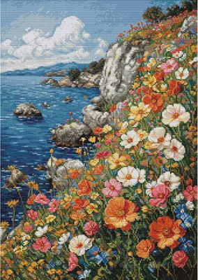 Image de Luca-S kit de point de croix compté "Rerfume d'été", 27x38cm