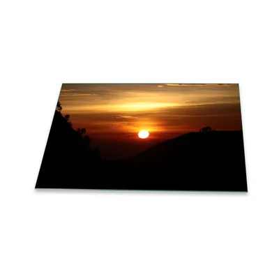 Produktbild von Herdabdeckplatte Glaskeramik 80x52 Landschaft Schwarz Abdeckung Glas Spritzschutz Deko