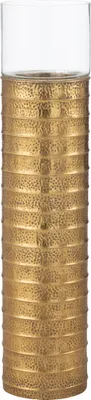 Produktbild von J-Line Kerzenhalter Säule Metall/Glas Gold Large