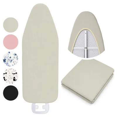 Produktbild von MEBLE ODNOWA, Universal Bügelbrettbezug, Bezug für Bügelbrett, Grau, Polyester, Vlies-Unterlage, Strapazierfähig, Pflegeleicht