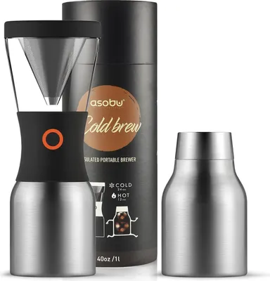 Obrázek produktu pro Kávovar Asobu Cold Brew 1 litr stříbrný