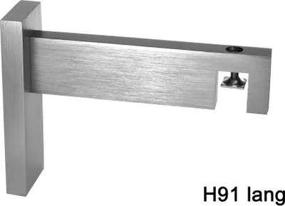 Produktbild von Innenlauf Gardinenstange eckig Edelstahl Look kantiges Design Erstellen BASIT®