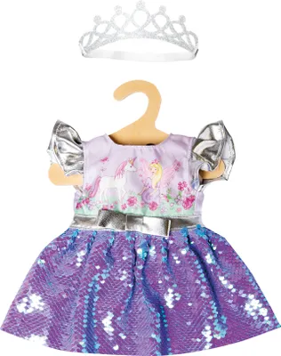 Produktbild von Pu-Kleid Fee und Einhorn, Gr.28-35cm
