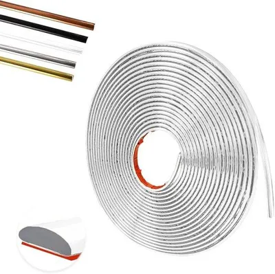 Produktbild von Weißer selbstklebender Dekorstreifen 12m x 8mm x 3mm