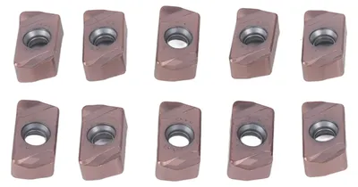 Produktbild von 10 Stück Dreheinsätze Hartmetall CNC-Werkzeugklingen Drehmaschine Finishing mit Beschichtung LNMU0303