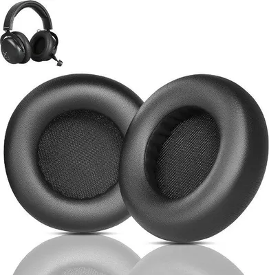 Productafbeelding van Oorkussens compatibel met Beyerdynamic MMX200, MMX150 en MMX100 koptelefoon, vervangende oorkussens van eiwitleer