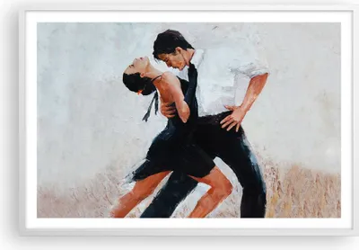 Produktbild von Gerahmtes Poster - Weißer Rahmen - tanzen sie - 91,5x61 cm - Wand Bild - Wanddeko - Wandbilder - Kunstposter - Wandposter - Bilderrahmen - Bilder - Kunstdruck - Wandbild - P2WAA91x61-3771