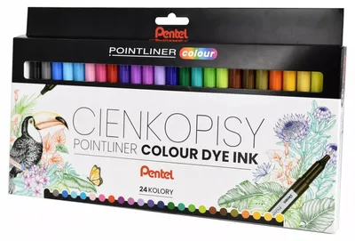Obrázek produktu pro Cienkopis pointliner Pentel S40-ST 24 kolory