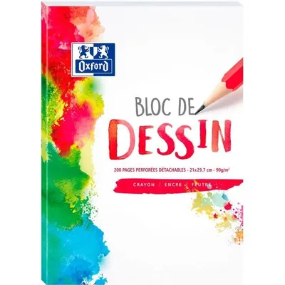 Zdjęcie produktu dla Oxford 400085132, Monochromatyczny, A4, Matowy, 90 g/m², Uniwersalne