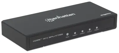Productafbeelding van Manhattan 4K HDMI-splitter met 4 poorten, zwart, 4K@60Hz