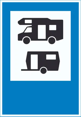 Produktbild von Wohnmobil- und Wohnwagenplatz Schild A2 (420x594mm)
