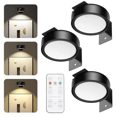 Zdjęcie produktu dla Lampa obrazowa bezprzewodowa LED z timerem i magnesem zestaw 3