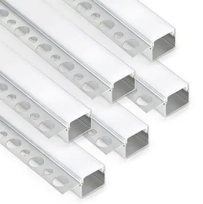 Zdjęcie produktu dla Profil LED aluminiowy do taśm 13 mm podtynkowy trimless 6 sztuk
