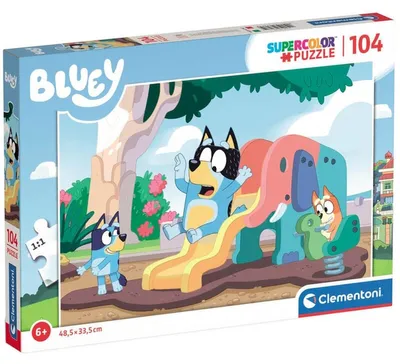 Obrázok produktu pre Clementoni Puzzle 104 elementy Super Kolor Bluey dla dzieci 6+