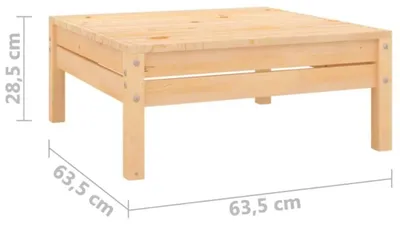 Produktbild von vidaXL 3-tlg. Garten-Lounge-Set Massivholz Kiefer