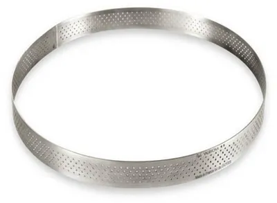 Image de Cercle à tarte perforé à bord droit 24,5cm - De Buyer - 3099.09 -