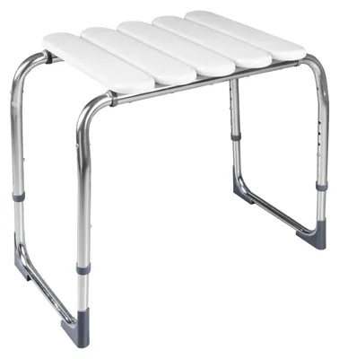 Produktbild von Ridder HANDICAP Badstuhl, verstellbare Höhe, Chrom/Weiß