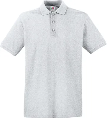 Produktbild von Fruit of the Loom - Premium Polo - Heather Grey - S