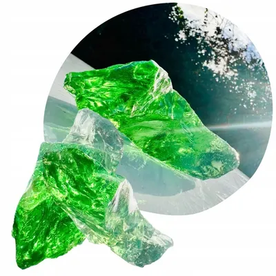 Produktbild von Hellgrüne Glasbrocken 10–20 cm 5 kg – Dekoglas für Garten, Gabionen und Innenräume