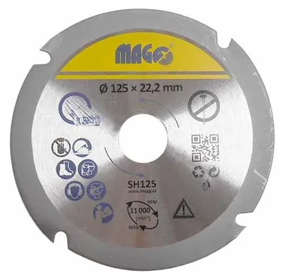 Obrázek produktu pro Řezný kotouč na dřevo 125mm