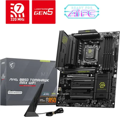 Image de MSI MAG B850 TOMAHAWK MAX WIFI carte mère AMD B850 Socket AM5 ATX