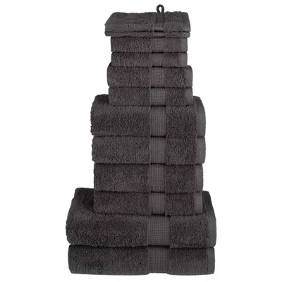Produktbild von 12 tlg. Premium-Handtuch-Set SOLUND Anthrazit 600 g/m²