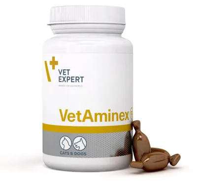 Zdjęcie produktu dla Vet Expert VetAminex 60 kaps. Preparat Witaminowo-Mineralny Dla Psów i Kotów