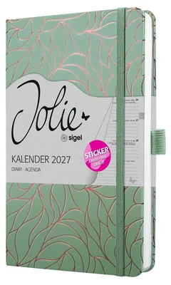 Produktbild von Wochenkalender Jolie 2027 Hardcover ca. A5 Twilight Green 174 Seiten