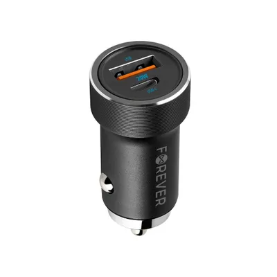 Immagine prodotto di Caricabatterie per auto Forever PD QC USB-C 20W, GSM112638 ricarica rapida 3.0 nero