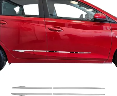Image de Garniture baguette de porte latérale pour Hyundai i20 2020-2025 inox chromé
