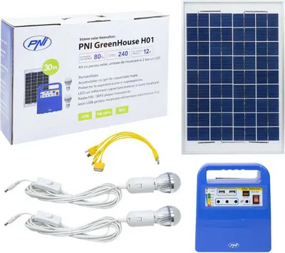 Produktbild von Pni Greenhouse H01 Photovoltaik-solaranlage Weiß  Weiß One Size