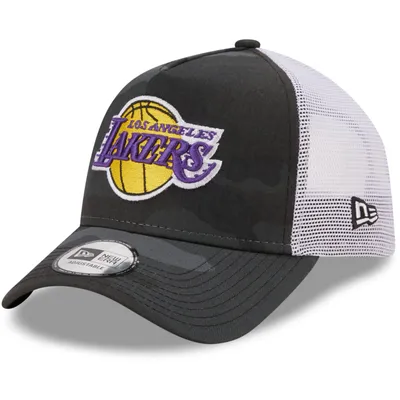 Produktbild von New Era A-Frame Trucker Cap - Los Angeles Lakers dark camo