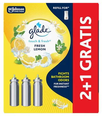Immagine prodotto di Glade Touch & Fresh, ricarica (2+1 pezzi), 3 x 10 ml, profumo limone
