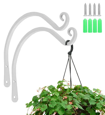 Imagen del producto de 2 ganchos colgantes para plantas, ideales para jardín y decoración