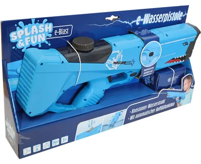 Produktbild von Wasserpistole elektrisch Hai blau 42 cm Spielzeug