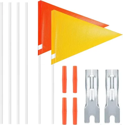 Zdjęcie produktu dla Flagi rowerowe dla dzieci - 2 sztuki - 126 cm - Czerwone