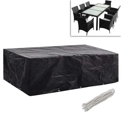 Zdjęcie produktu dla vidaXL Pokrowce na meble ogrodowe 2 szt. 10 oczek 300x140 cm
