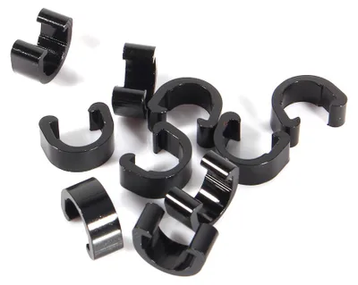 Productafbeelding van 10 stuks remklem, C-clip, kabelgeleider voor versnellingskabels, slanggeleiding voor mountainbike, racefiets, fiets