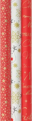 Obrázok produktu pre Baliaci papier Red Passion - vianočný papier na Vianoce - 3 metre x 70 cm - 3 rolky