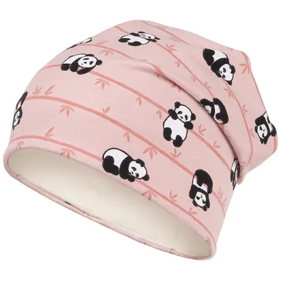 Produktbild von Mädchen Mütze Beanie Übergangsmütze Panda, Größe 50-52