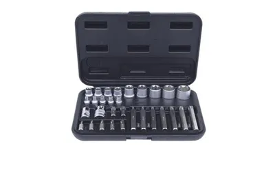 Produktbild von KS Tools 911.4301-2, Steckschlüssel-Satz, 30 Kopf/Köpfe, Chrom-Vanadium-Stahl, 1,45 kg