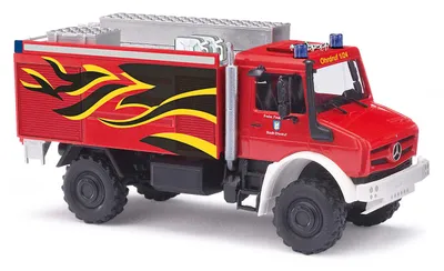 Produktbild von Busch 51055 - 1/87 / H0 Mercedes Unimog Feuerwehr - Neu