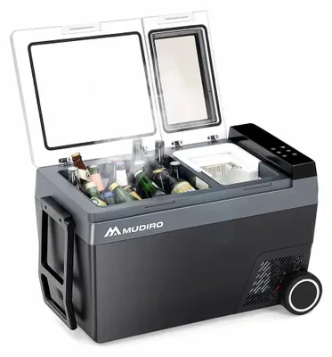 Image de Réfrigérateur portable - Glacière mobile - Réfrigérateur de camping - Glacière de voiture - 45 litres