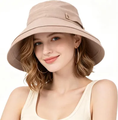 Produktbild von Damen Sonnenhut, breite Krempe, UV-Schutz, faltbar, für Strand