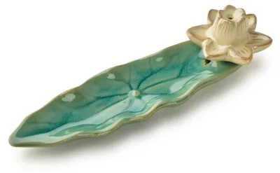 Productafbeelding van Kadzidhouder, lotusvormig, 21x6x6 cm