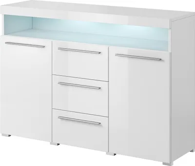 Immagine prodotto di Buffet 130cm per soggiorno colore bianco lucido collezione BOMBAY