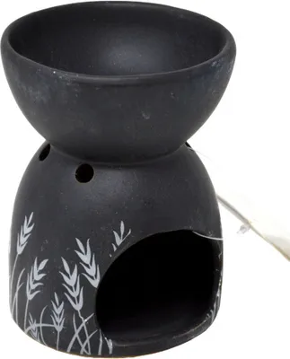 Immagine prodotto di Lampada profumata per tea light, con olio o acqua, evaporatore di fragranze Nero