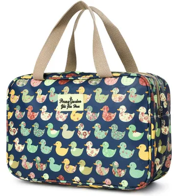 Produktbild von Große, tragbare und wasserdichte Kultur- und Rasiertasche, Reisetasche mit Aufhängeschlaufe, Make-up-Organizer, Kulturbeutel, Badezimmer-Aufbewahrungstasche, für Frauen, Mädchen und Damen.