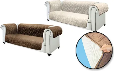 Produktbild von Starlyf® Sofa Cover - 3er Sofaschoner, wasserabweisend, wendbar, zweifarbig, Sofabezug oder Sesselbezug für 3 Sitzer